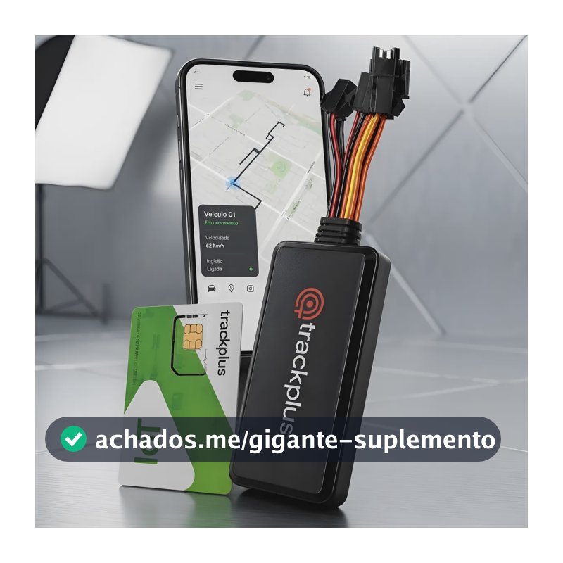 Rastreador Veicular Gps Com Chip E Aplicativo Em Tempo Real! Preto