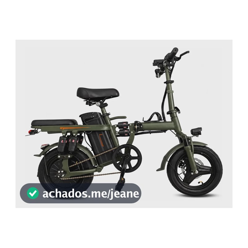 Bicicleta Elétrica Dobrável Bikelete Yala 350w Aro 14 32km/h Verde 14