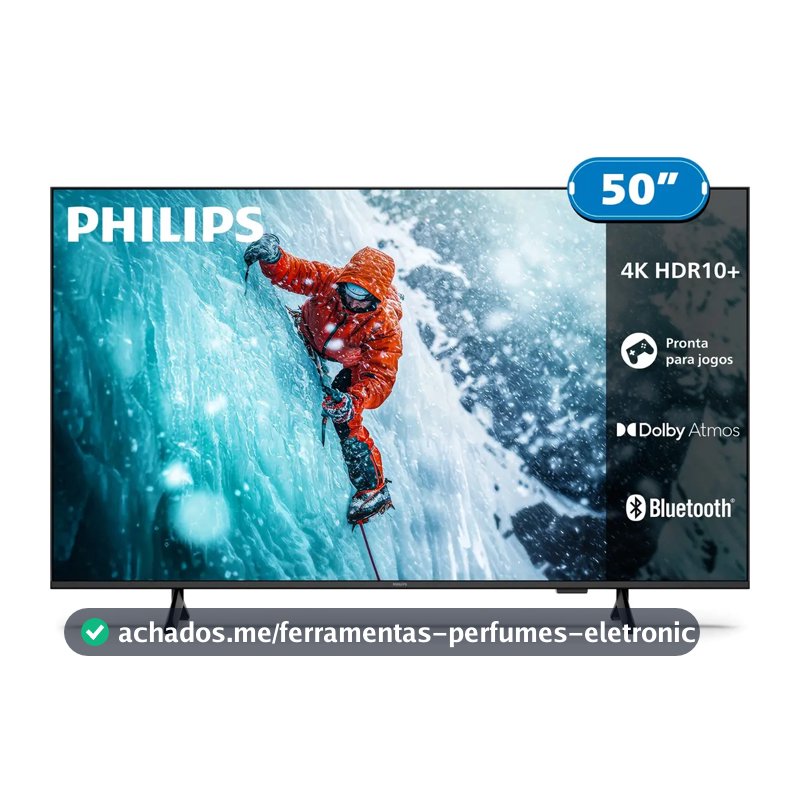 Smart Tv Philips 50 4k 50pug7300 Comando De Voz Bluetooth