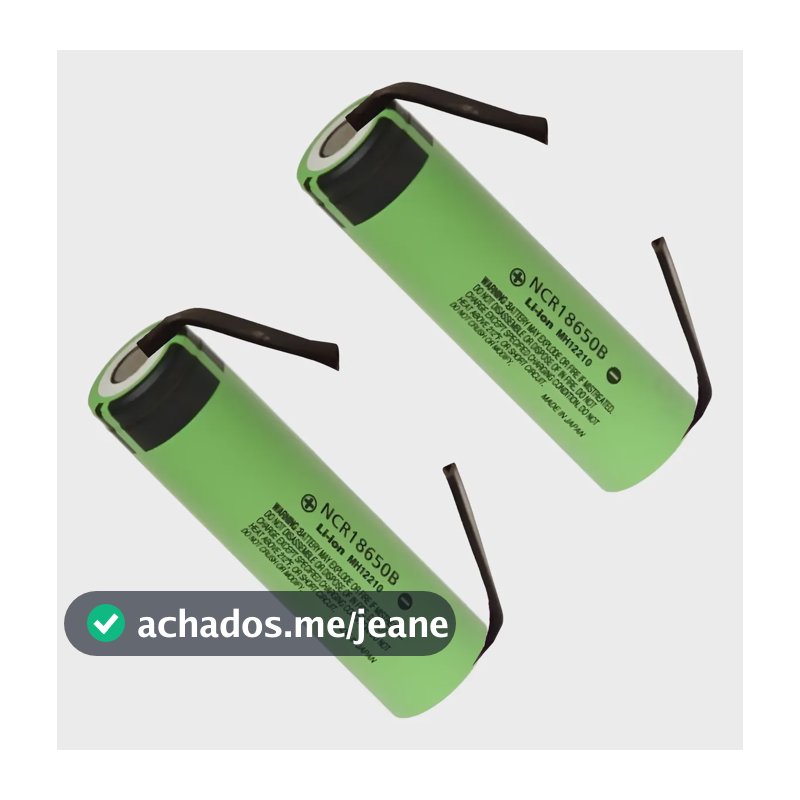 2 Bateria 18650 Panasonic Ncr18650b 3450mah 10a Celula 18650