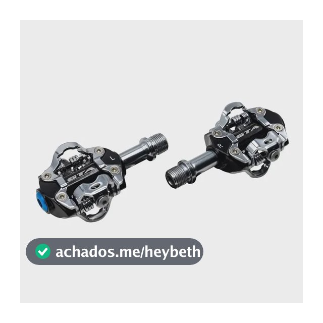 Pedal Clip Gta RX Alumínio MTB Rolamentado Eixo Cromo com Tacos Spd Preto