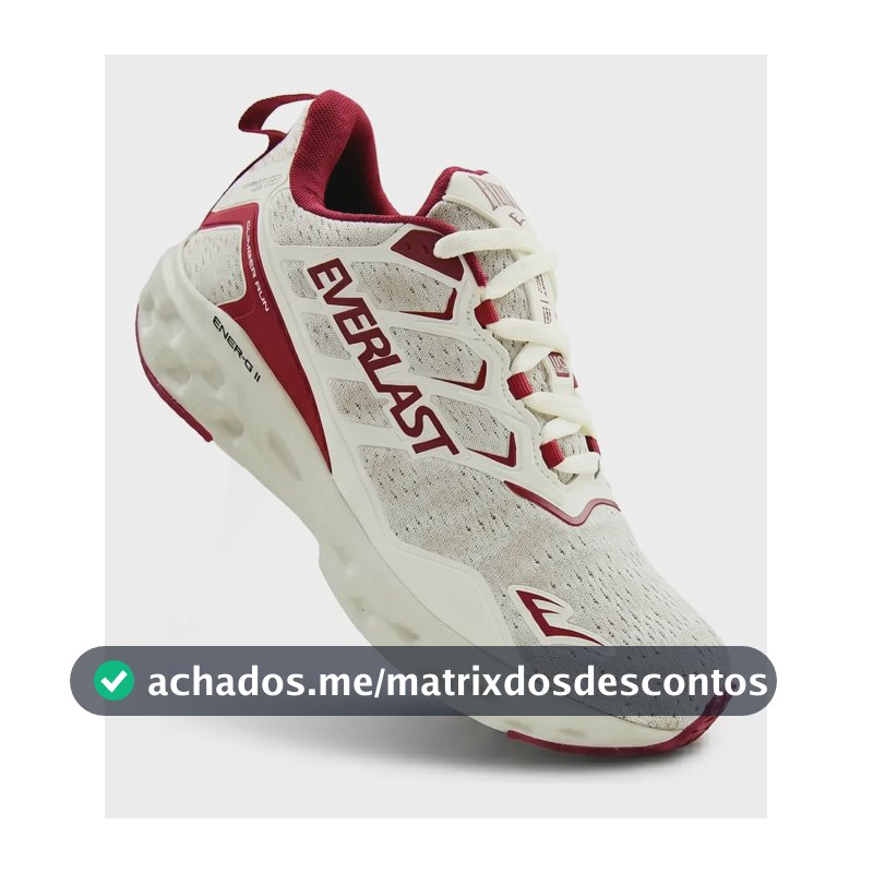 Tênis Everlast Climber Run Academia Treino Fitness Unissex Bege/bordô Liso 41