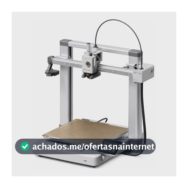 Impressora 3d Bambu Lab A1 Sem Ams Qualidade Alta Velocidade 127/220v Cinza
