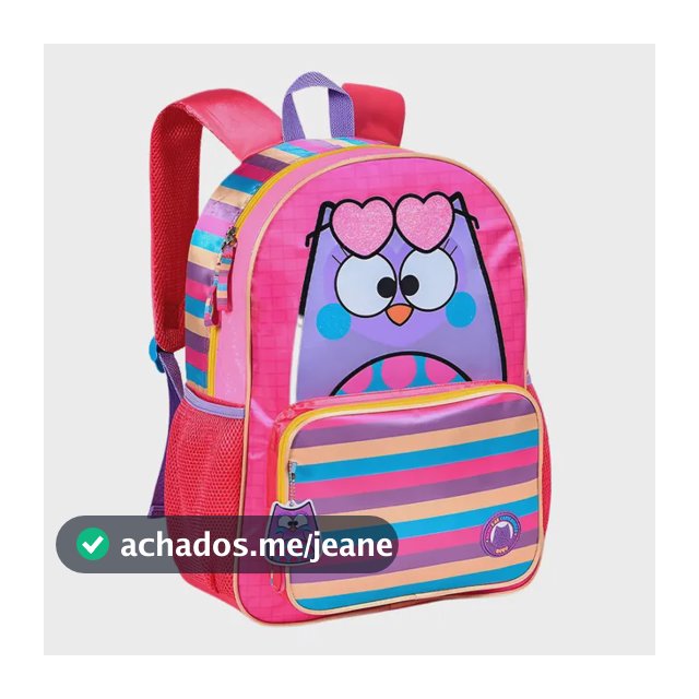 Mochila Bubu E As Corujinhas Bb23155j - Clio Style Cor Rosa