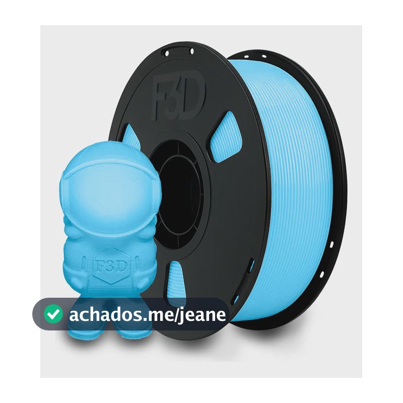 Filamento Pla Premium 1kg Azul Bebê High Speed Impressora 3d