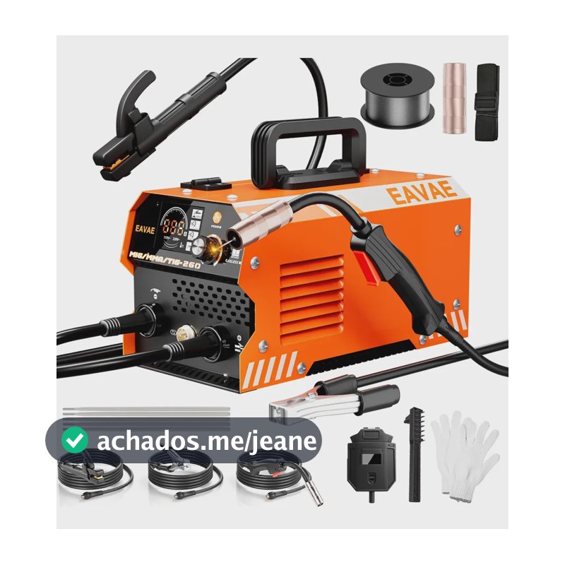 Máquina Inversora Solda 3 Em 1 Sem Gás Mig Tig Mma 220v 220v