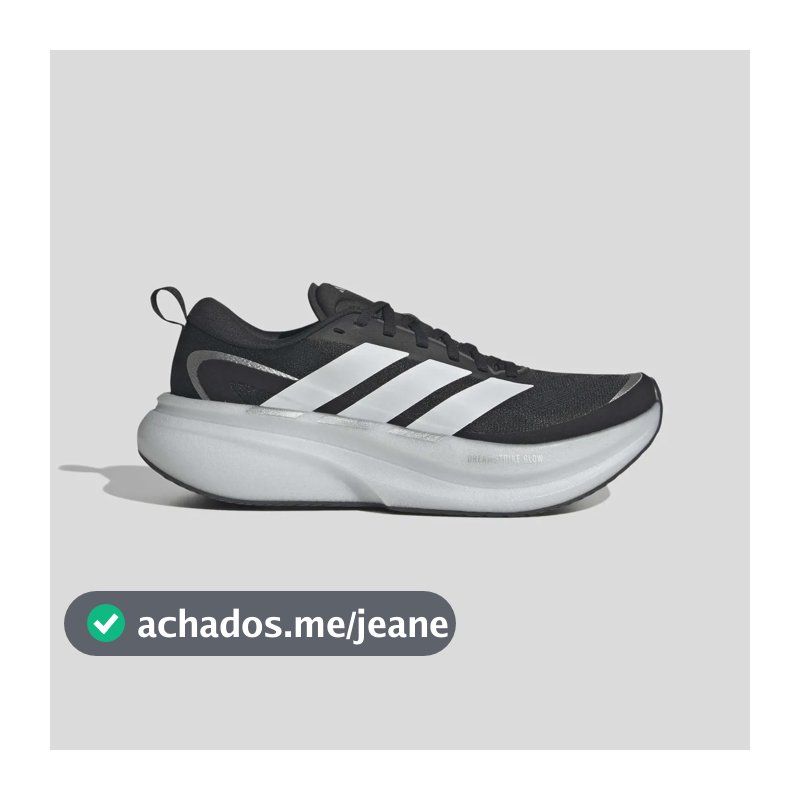 Tênis Feminino Supernova Glide W adidas Preto Liso 37 Br