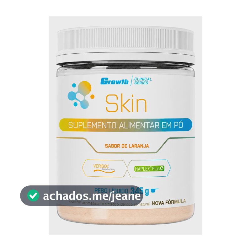 Growth Skin Colágeno 300g Growth Supplements - Laranja Laranja