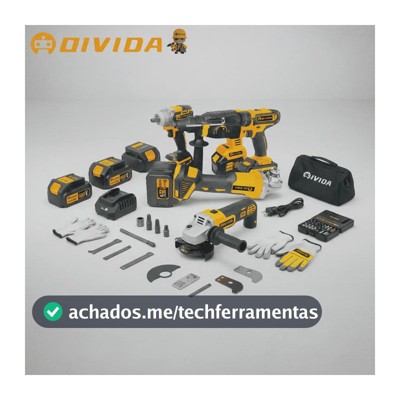 Kit Ferramentas Elétricas 128v Conjunto 4 Peças Profissional
