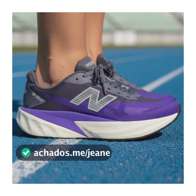Tênis New Balance Fuelcell Rebel V5 Masculino Esportivo Roxo/cinza Liso 42 Br