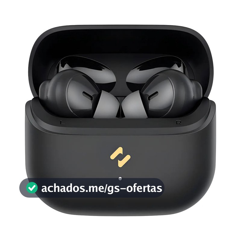 Fone De Ouvido Sem Fio Havit Tw982 ENC, Bluetooth 5.4, 33h Bateria, Resistência IPX4 contra respingos, Cancelamento de Ruído com IA, Cor Preto