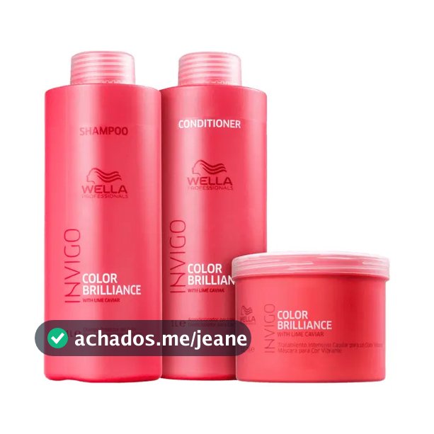Wella Professional Invigo Nutri Brilliance Kit 1l 3 Produtos