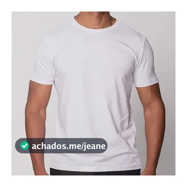 Camiseta Masculina Básica Algodão Egípcio Elastano Premium