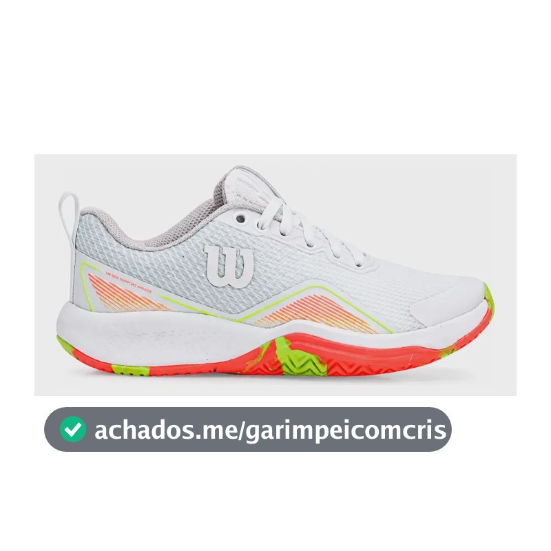 Tênis Wilson Court P/ Jogar Tennis Feminino Original Oferta Branco/coral Liso 35