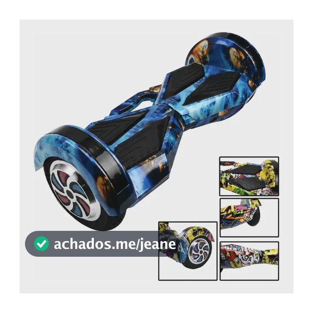 Skate Hoverboard Offro Infantil Elétrico 8.5 Bluetooth E Led