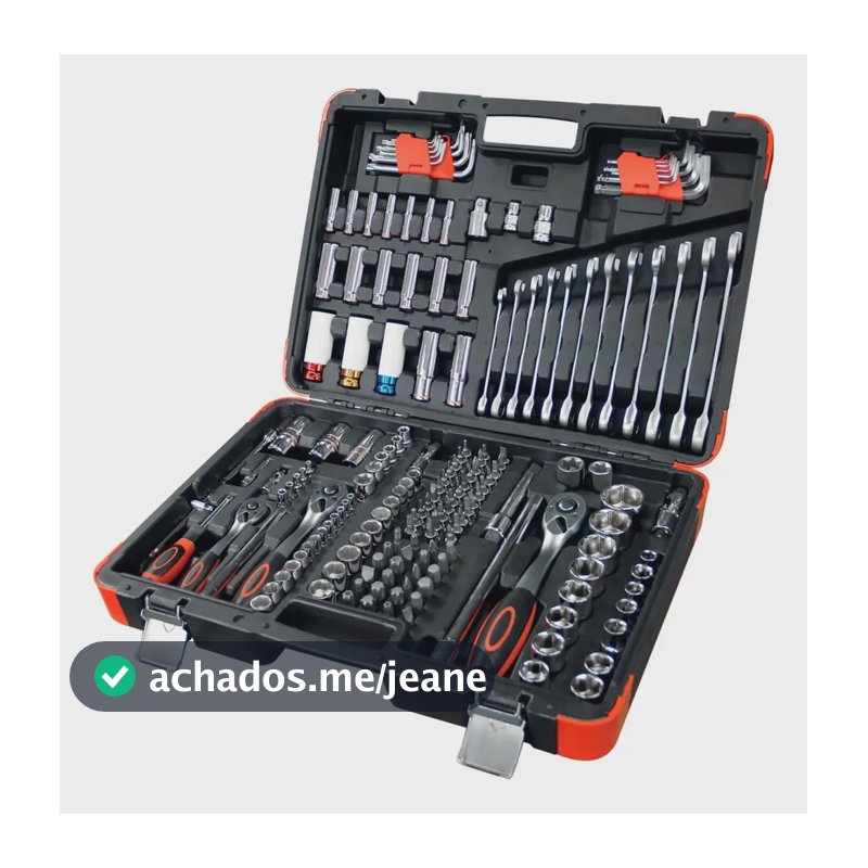 Jogo Oficina Master Maleta 178 Ferramentas 5000r Robust Nf Outro
