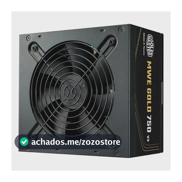 Fonte Cooler Master Mwe 750 V3 750w Atx 3.1 Preto