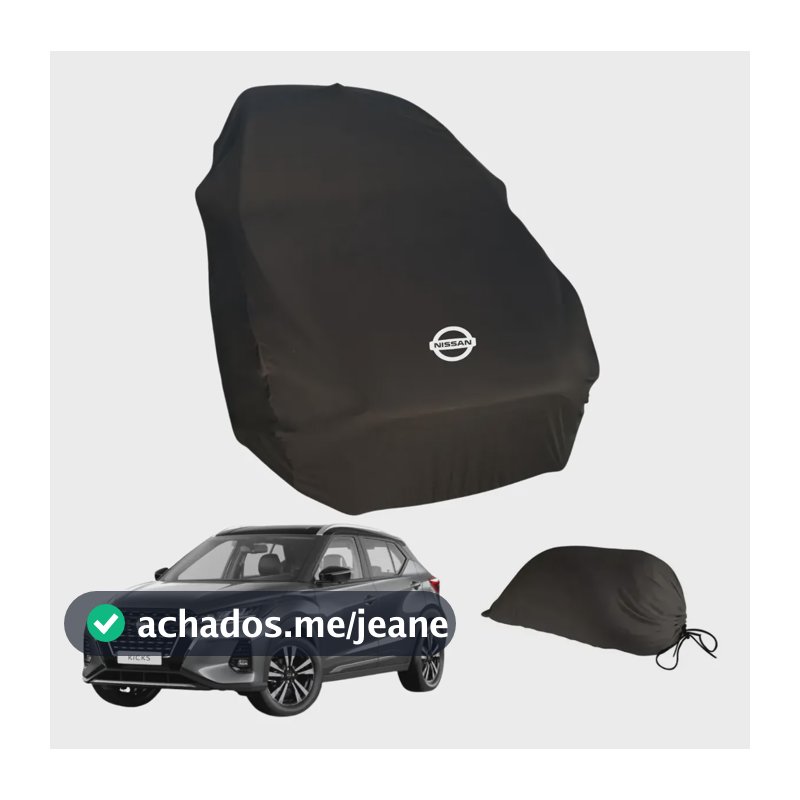 Capa Nissan Kicks Proteção Uv Riscos Poeira Forro Macio Preto