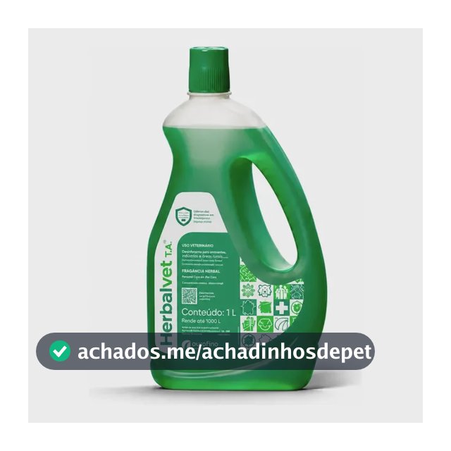 Herbalvet Desinfetante Ourofino 1litro Bactericida Viricida