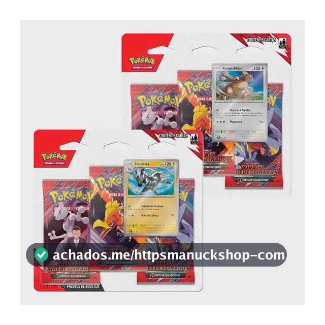 Pokémon Blister Triplo Rivais Predestinados - Copag