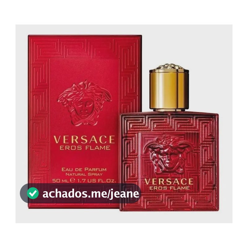 Perfume Eau de Parfum Versace Eros Flame Masculino 50ml Amadeirado