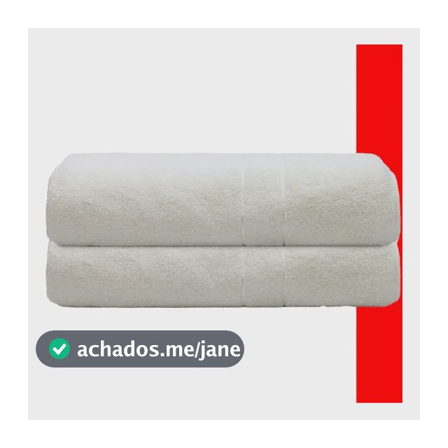 Kit 2 Toalhas De Banho Gigante Galaxy Camesa 75x150 400g/m2 Branco Listras