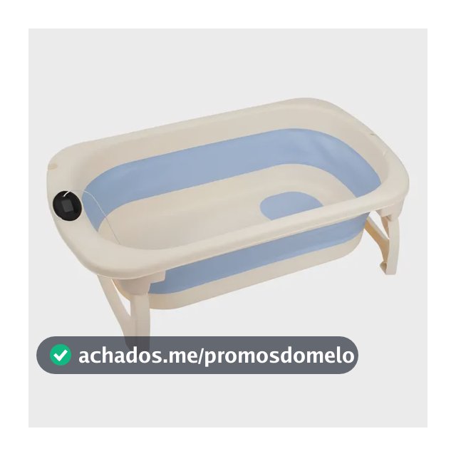Banheira Portátil Infantil Com Termômetro Digital Para Bebe