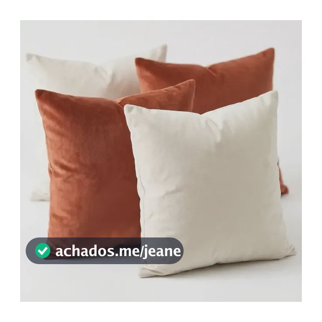 Conjunto 4 Capas Para Almofada 2 Beges + 2 Terracota Suede 45x45 Aveludadas Macias Zíper Invisível Decorativas Para Sofá Sala Quarto