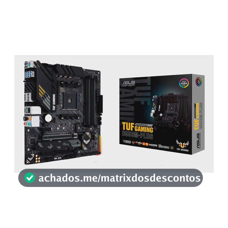 Placa Mãe Asus Tuf Gaming B550m-plus Ddr4 AMD Am4 mATX RGB