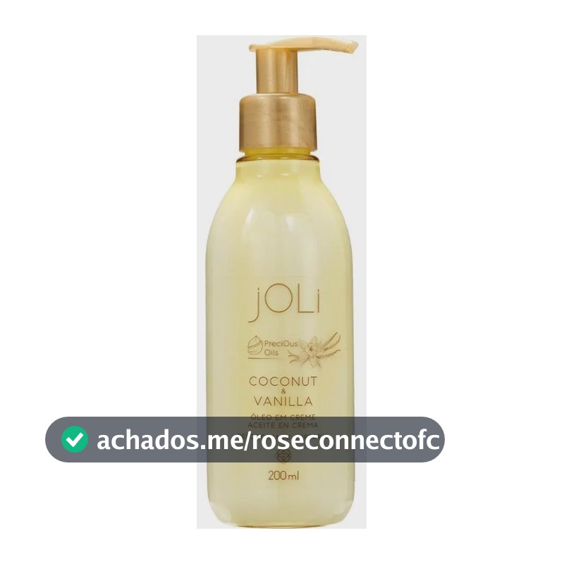 Óleo Em Creme Joli Vanilla E Coco 200ml