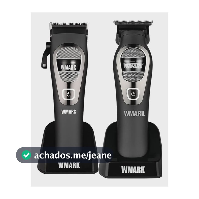 Kit Máquina De Corte Wmark Ng8088 E Acabamento Ng8288 Prof. Preto 127/220v