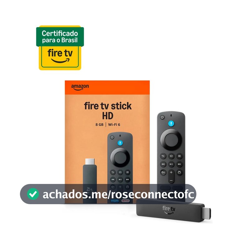 Fire Tv Stick Hd 2a Geração Ger 26 Preto De Voz