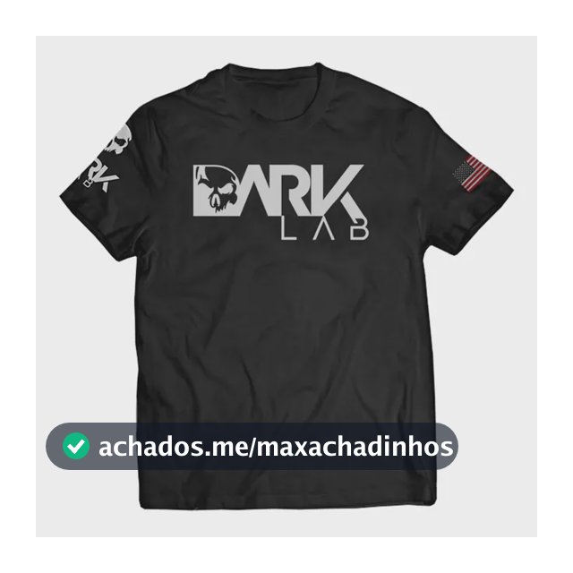 Camiseta Dry-fit  Preta Caveira Unisex Dark Lab