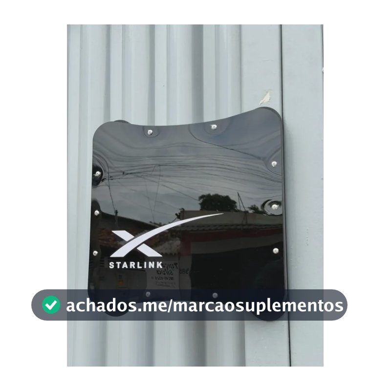 Case Suporte Starlink Mini 4 Ímãs 66 Mm Teto Carro Veicular Preto