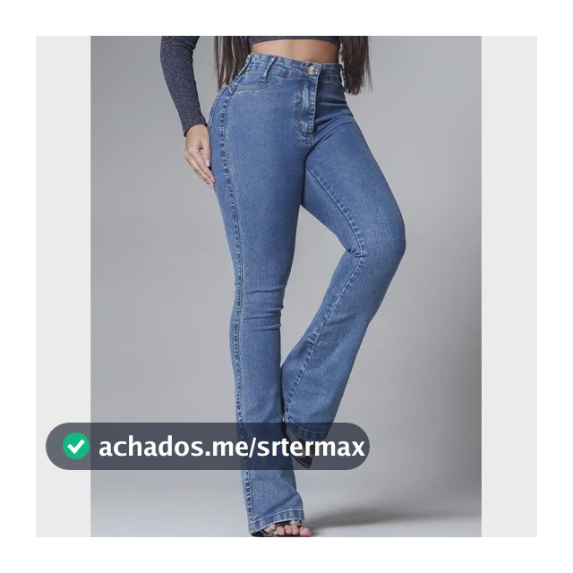 Calça Flare Jeans Marmorizada Cintura Alta Com Elastano Fler