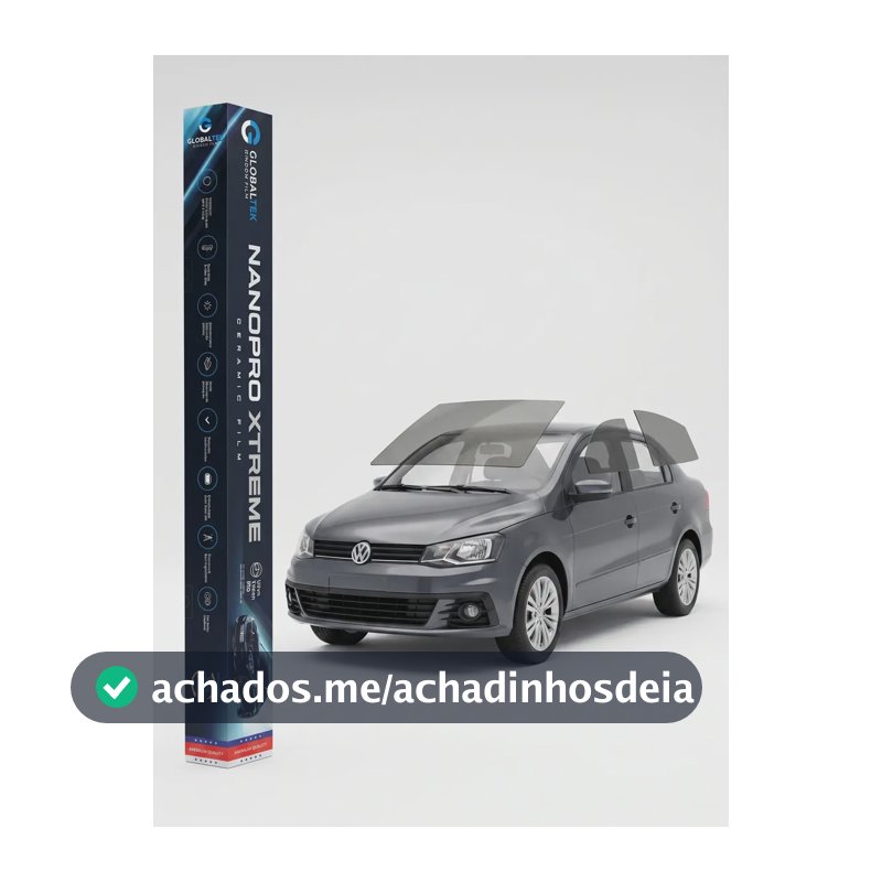 Película Automotiva Volkswagen Voyage 2009-2020 Nano Cerâmica Térmica Pré-cortada Anti Calor Proteção Uv G20 Frente + G5 Laterais E Traseira