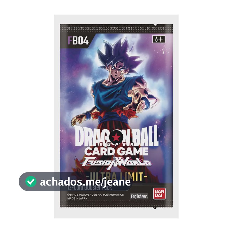 Pacote de reforço Dragon Ball Super Fw Dbs Fb04 Ultra Limit Dbs Fb04 em inglês
