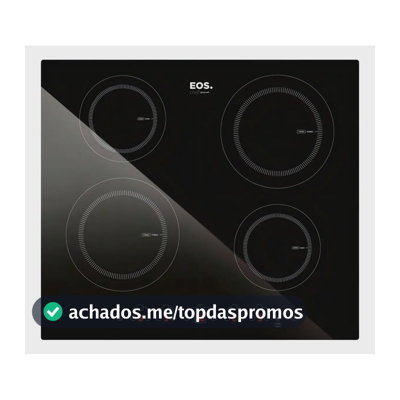 Cooktop De Indução 4 Bocas EOS 60cm Eci04ep Preto