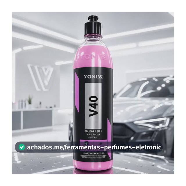 Polidor 4 Em 1 Corte Refino Lustro Protecao V40 500ml Vonixx Rosa-claro 0