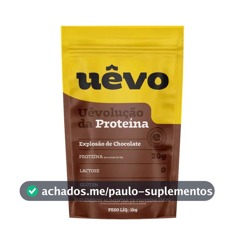 Proteína UÊVO em pó sabor Explosão de Chocolate x 1kg