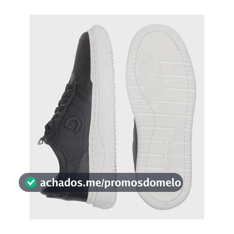 Tenis Couro Masculino Democrata Block