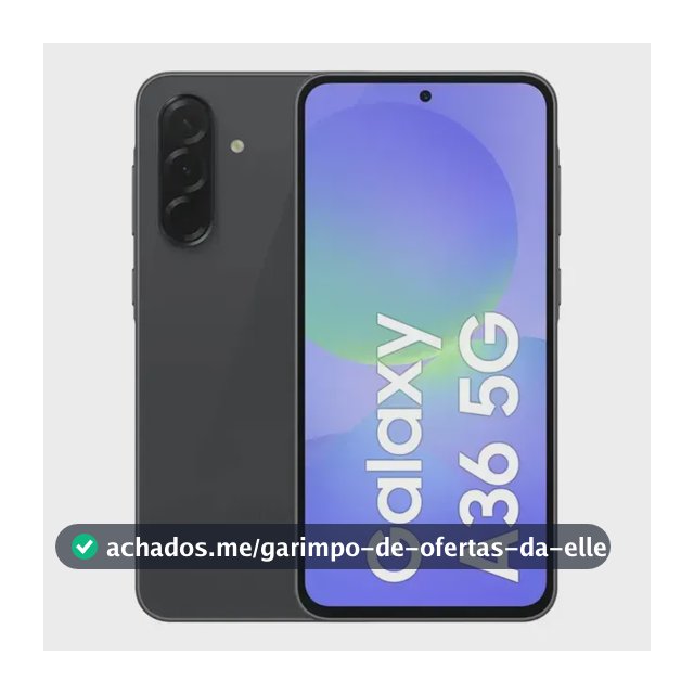 Smartphone Samsung Galaxy A36 5g 128gb 6gb Ram Câmera Tripla De Até 50mp Selfie De 12mp Ip67 Super Amoled 6.7'' Nfc Recursos Ai Android E Segurança Snapdragon - Preto