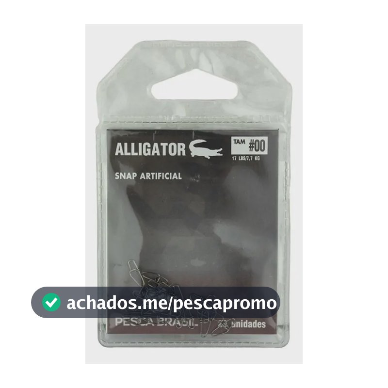 Snap Para Isca Artificial Tamanho 00 20un. - Alligator