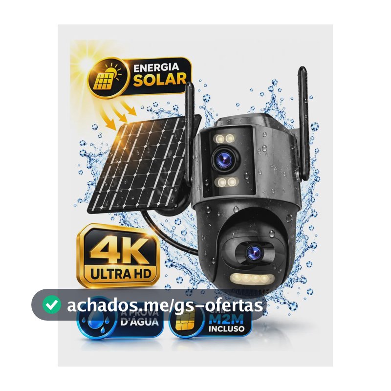 Câmera De Segurança Icsee Com Resolução 4mp - Solar Icsee Chip 4g