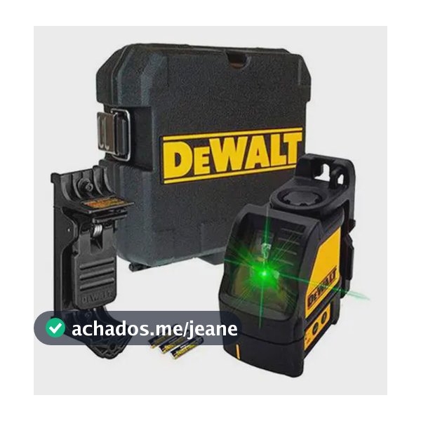Nível a Laser Verde Alcance de 30 Metros DEWALT DW088CG Inclui Pilhas, Suporte e Maleta