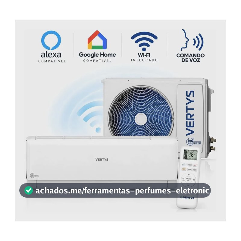 Ar Condicionado Inverter 9000 Btus Wifi/alexa Frio Vertys Branco 220v