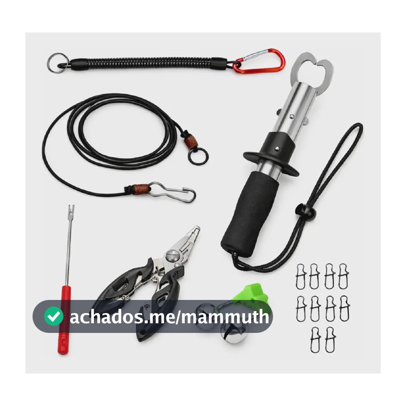 Kit Alicate Boga Tesoura Saca Anzol Salva Vara Sino Snap
