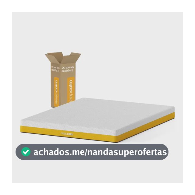 Colchão Queen Sleepcalm Elemental Firme - Espuma com Adaptabilidade 158x198cm