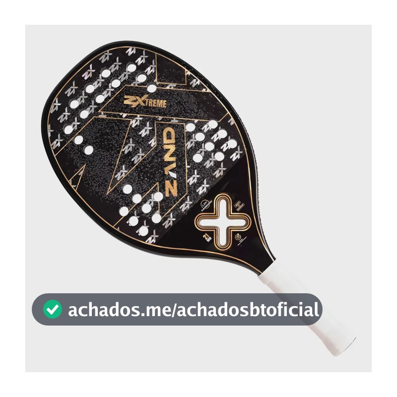 Raquete De Beach Tennis Zand Z Xtreme 12k 2025 Cor Preto E Dourado