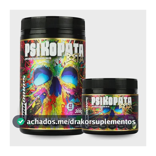 Pré Treino Psikopata Kit 300g + 100g Pro Corps